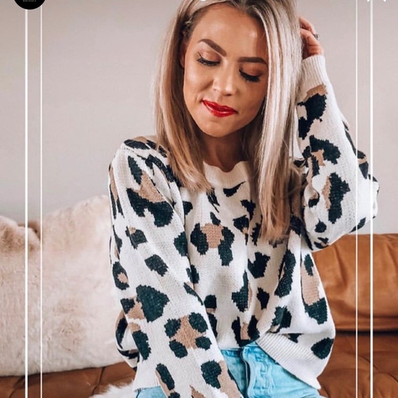 Vici Sweaters - Leopard print sweater BUY NOW ONLY PLEASE